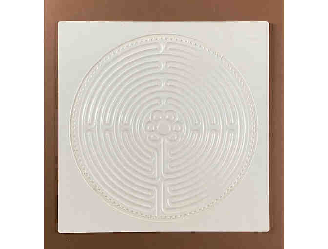 Chartres Plastic Tabletop Finger Labyrinth - White