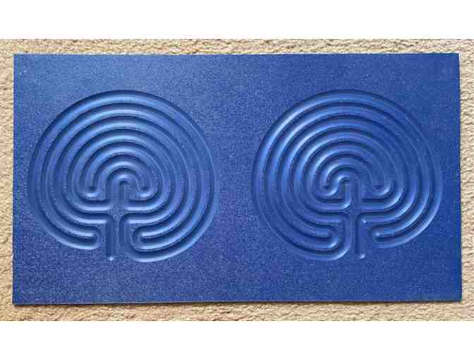 Beautiful in Blue - Plastic Double Tabletop Finger Labyrinth