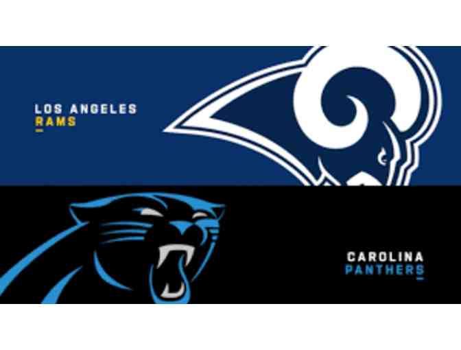 2 tickets with parking for Panthers/Rams on Oct 16th + Parking Pass - Photo 1