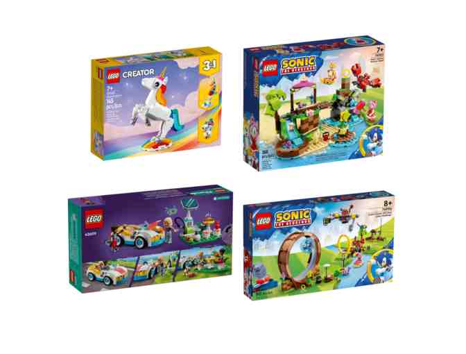 Kids LEGO Bundle--Sonic, Hedgehog Amy, Friends and Creator Unicorn - Photo 1