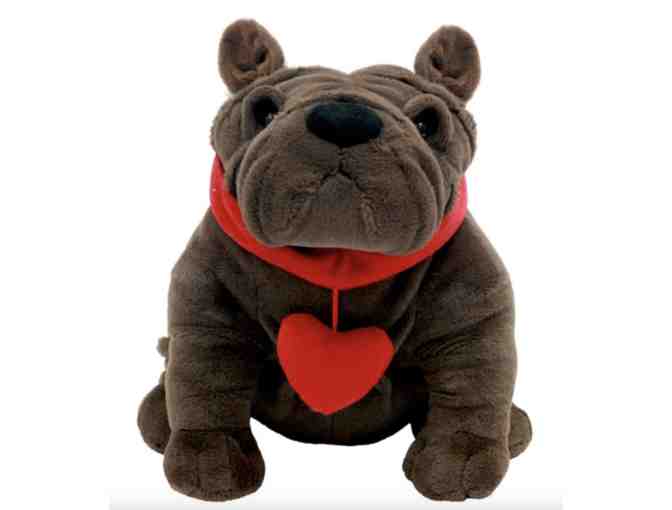 #34 'Valentine' Plush Bulldog Item