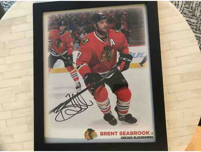 Brent Seabrook Signed & Framed Photo!
