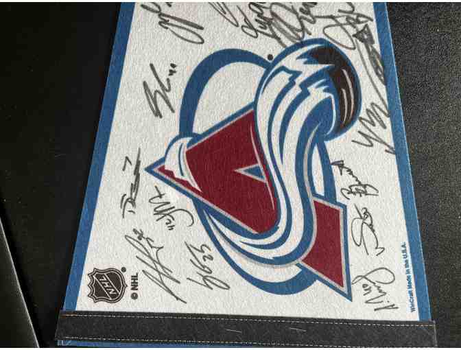 Colorado Avalanche Team Pennant Signed by the 2023-24 Team