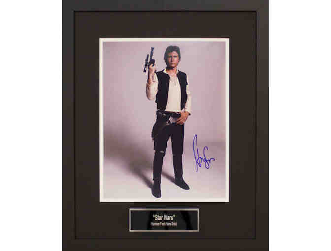 Han Solo STAR WARS 11x14 Framed Photo Signed by Harrison Ford - Photo 1