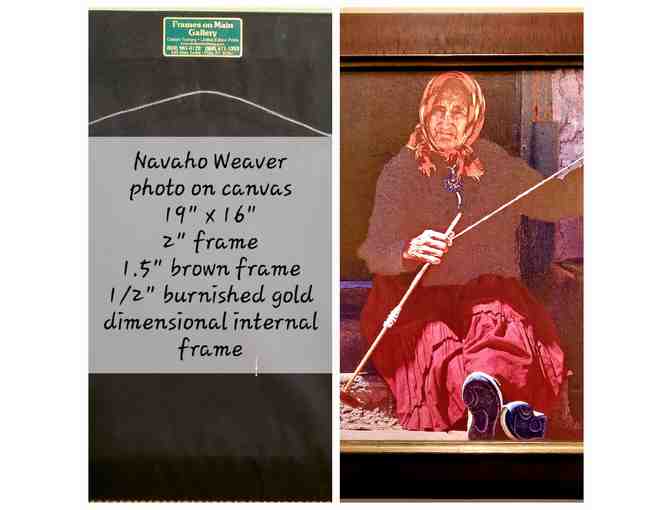 The Wisdom of the Navajo Weaver -- Photo on Canvas by Merle Wasson