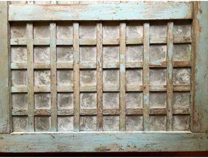 Coffee Table: Solid Wood; Checkerboard Lattice Work top - Photo 3