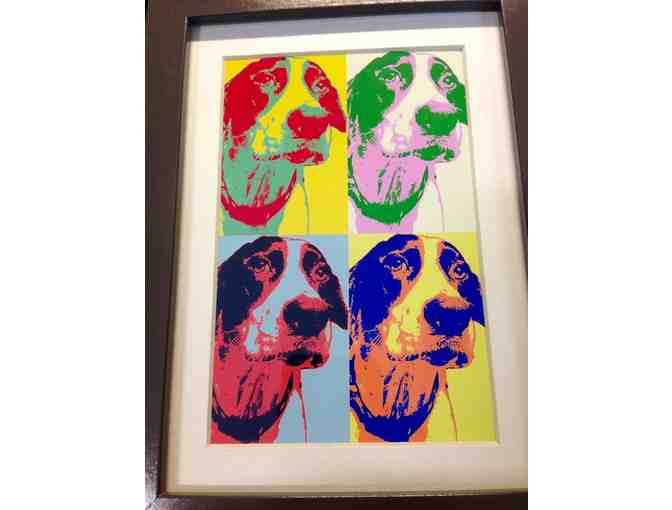 Dog Pop Art Framed Print