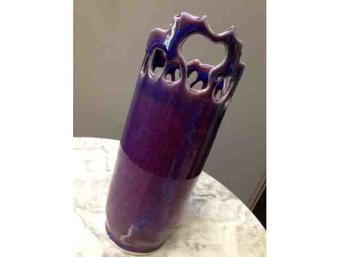 Clay and Glaze Vase - Horses