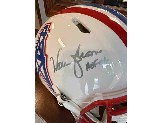 Warren Moon Autographed Oilers Helmet