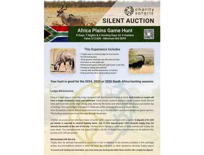 Africa Plains Game Hunt