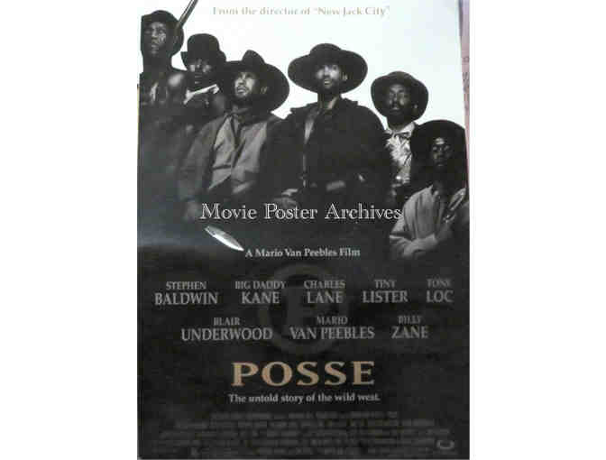 POSSE, 1993, movie poster, Mario Van Peebles, Pam Grier, Isaac Hayes, Woody Strode