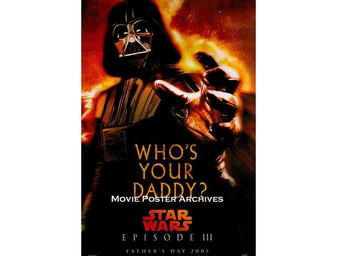 STAR WARS EPISODE 3, 2005, mini sheets, bulk, Fathers Day, Whos Your Daddy?
