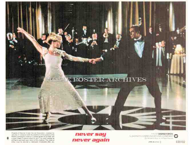 NEVER SAY NEVER AGAIN, 1983, mini lobby cards, Sean Connery, James Bond 007