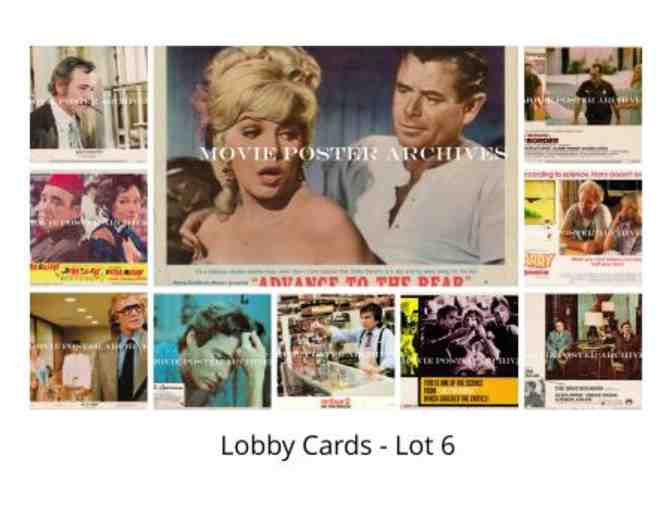 MISC LOBBY CARDS LOT 6, varying lobby cards from 1960s to 1980s