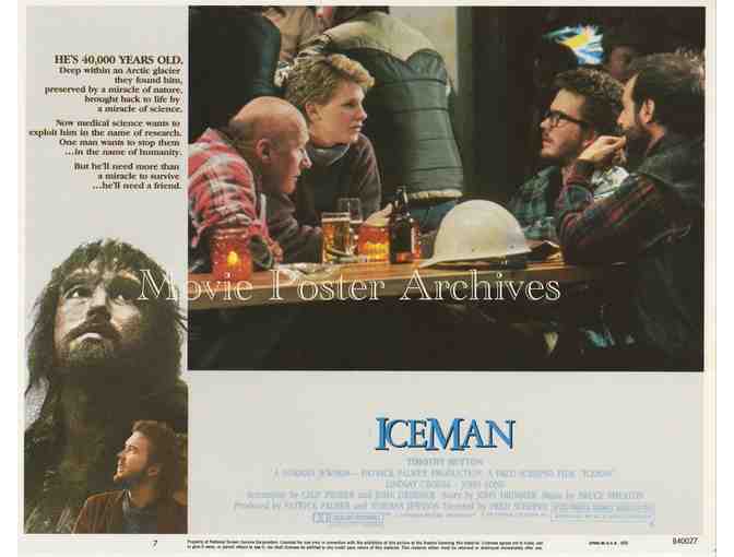 ICEMAN, 1984 11x14 LC set, Timothy Hutton, Lindsay Crouse, Caveman sci-fi
