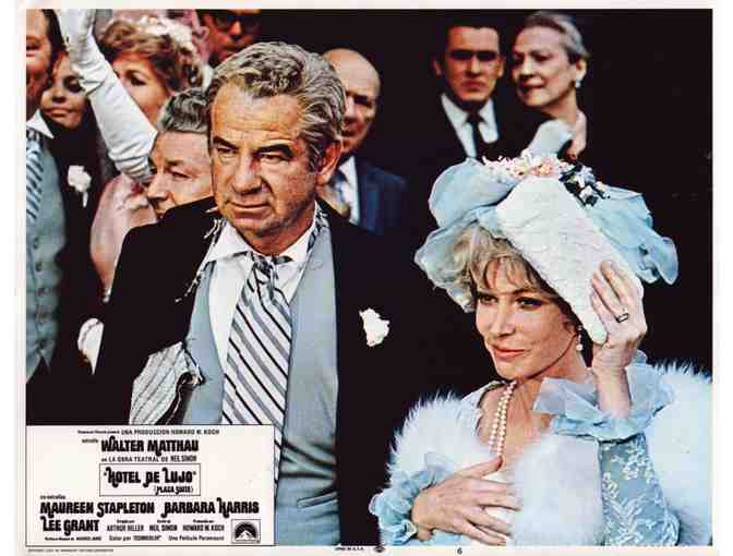 PLAZA SUITE, 1971, lobby card set, Walter Matthau, Maureen Stapleton