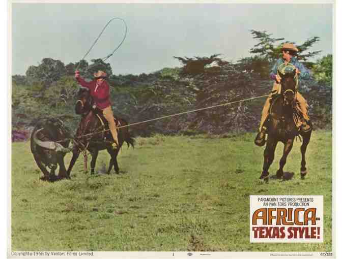 AFRICA - TEXAS STYLE, 1967, lobby card set, Hugh O'Brian, John Mills