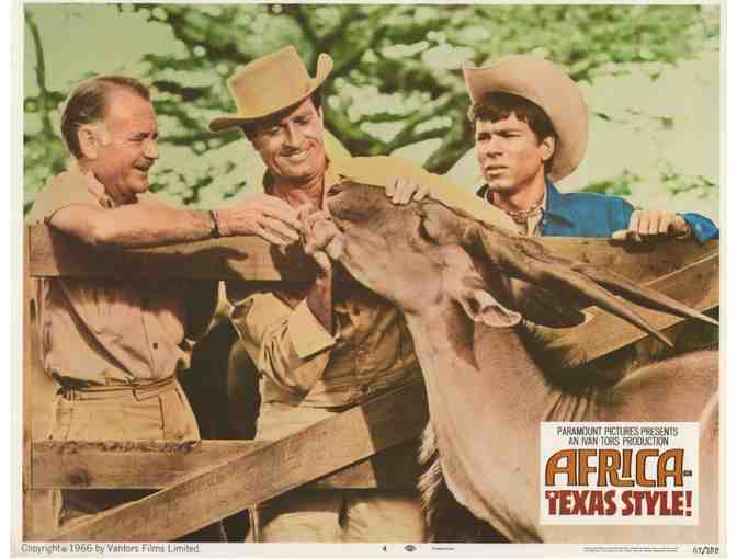 AFRICA - TEXAS STYLE, 1967, lobby card set, Hugh O'Brian, John Mills