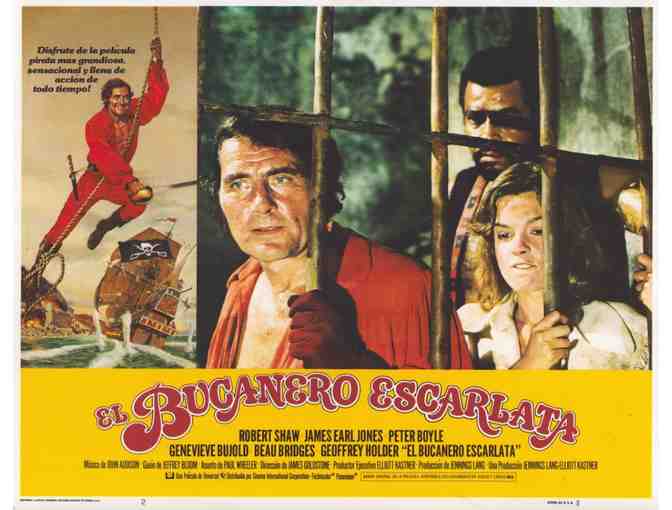 SWASHBUCKLER, 1976, lobby card set, Robert Shaw, James Earl Jones