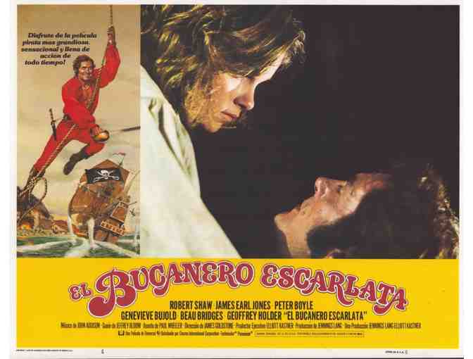 SWASHBUCKLER, 1976, lobby card set, Robert Shaw, James Earl Jones