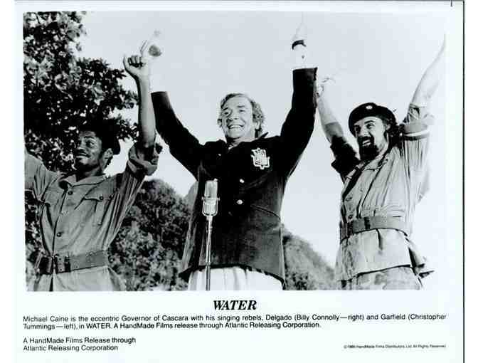 WATER, 1986, movie stills, Michael Caine, Valerie Perrine