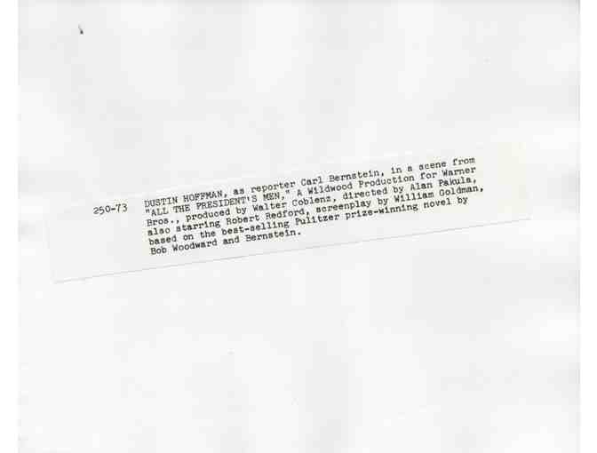 ALL THE PRESIDENTS MEN, 1976, movie stills, collectors lot, Robert Redford