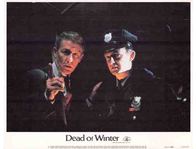 DEAD OF WINTER, 1987, lobby cards, Roddy McDowall, Mary Steenburgen