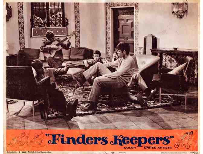 FINDERS KEEPERS, 1967, lobby card set, Cliff Richard, Robert Morley