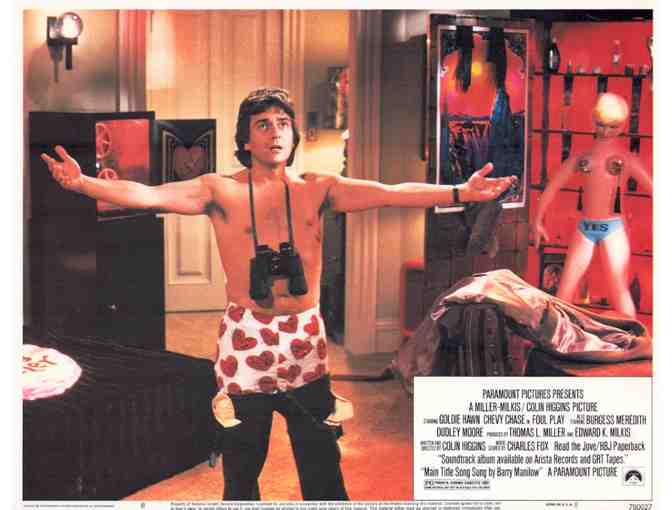 FOUL PLAY, 1978, lobby cards, Goldie Hawn, Chevy Chase, Dudley Moore