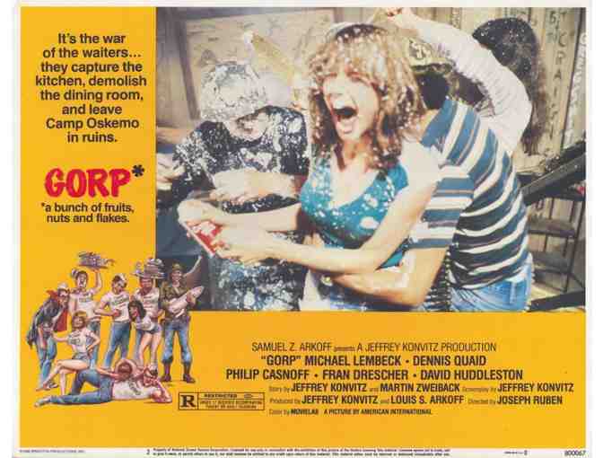 GORP, 1980, lobby cards, Dennis Quaid, Fran Drescher