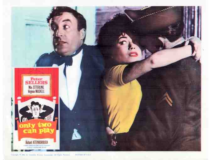 ONLY TWO CAN PLAY, 1962, lobby cards, Peter Sellers, Mai Zetterling