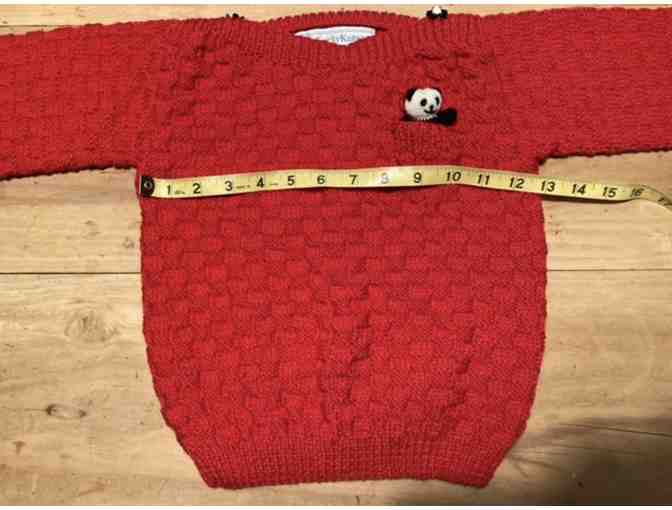 Wool Toddler Sweater- Panda