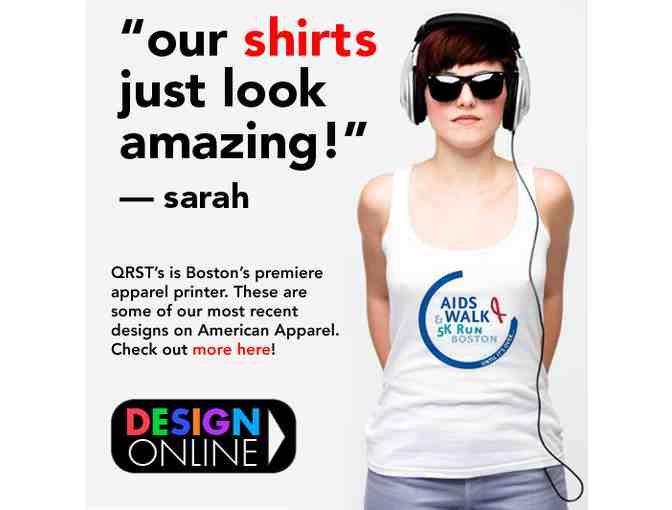 $200 Towards Screenprinting and Embroidery at QRST's (1 of 2)