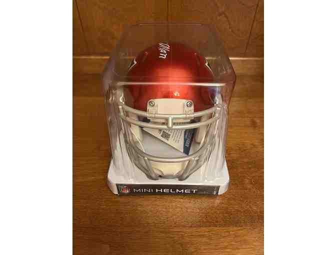 Damien Harris Red Mini Helmet