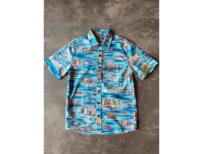 15th Street Surf + Supply "2021 Favorite Places of Newport Beach Collection" Aloha Shirt - Photo 1
