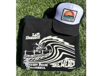 15th St. Surf & Supply Hooded Sweatshirt and Trucker Hat