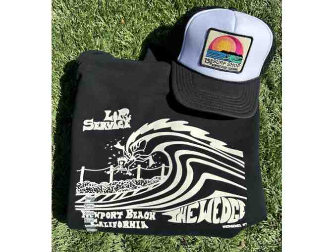 15th St. Surf &amp; Supply Hooded Sweatshirt and Trucker Hat - Photo 1