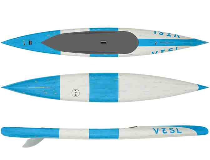 Raffle for V3SL 12'0 Bullet Prone Paddleboard Blue Glossy - White Matte