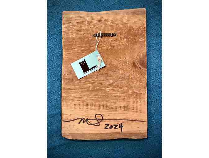 Hand-painted Artwork on Salvaged Pine Board