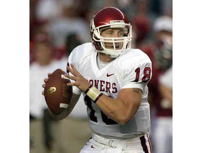 Jason White Signed OU Mini Helmet