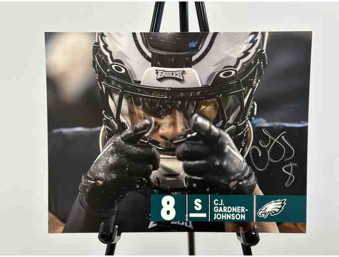 Eagles Autographed Photo of CJ Gardner-Johnson