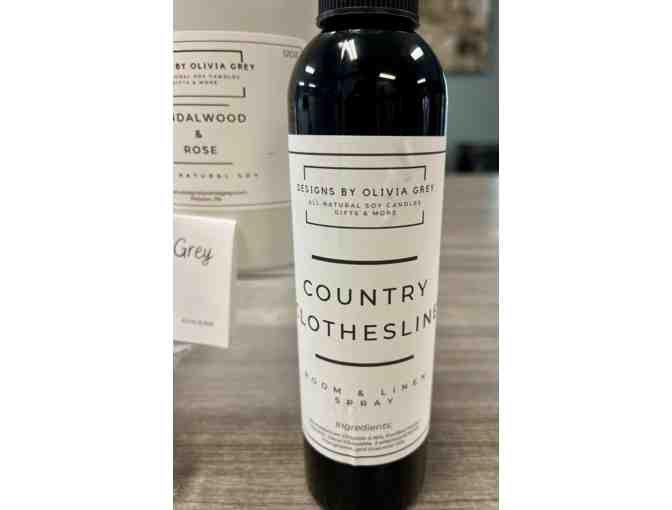 Olivia Grey Candles Gift Basket