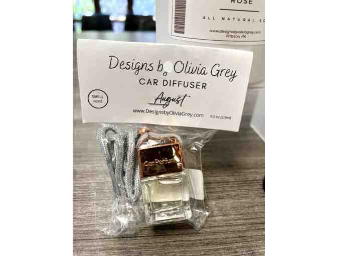 Olivia Grey Candles Gift Basket