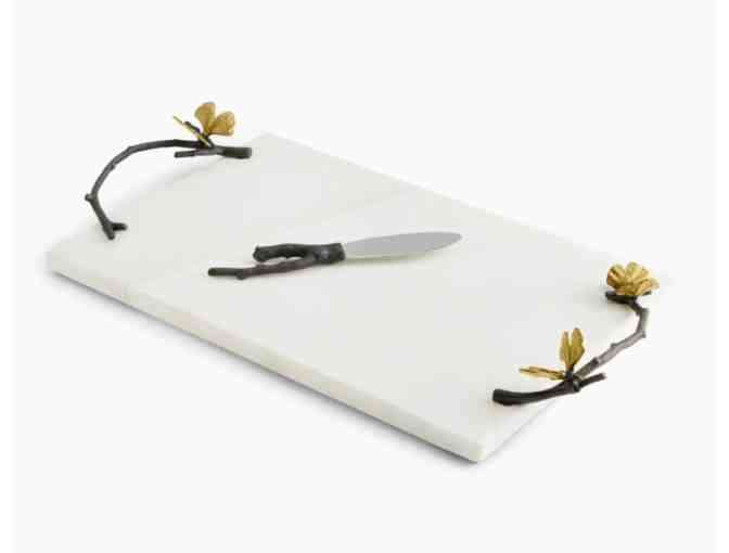 Michael Aram Buttefly Ginkgo Cheese Board with Knife