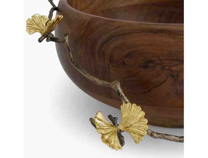 Michael Aram Butterfly Ginkgo Wood Salad Bowl