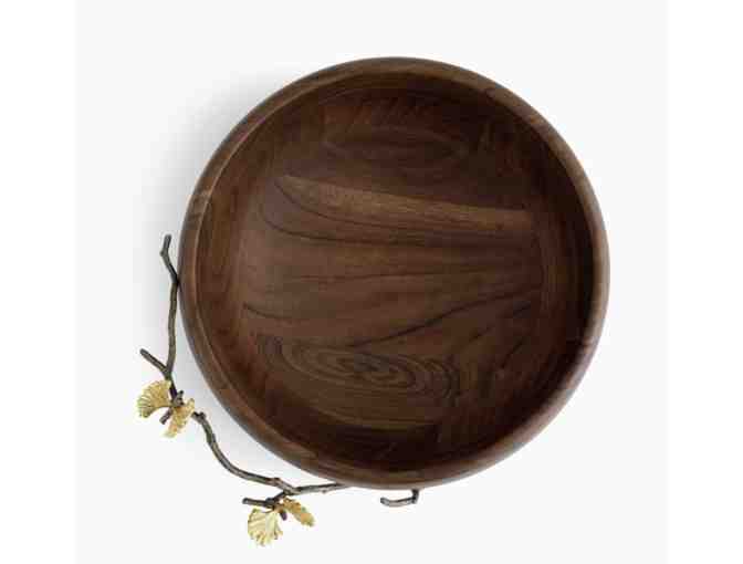 Michael Aram Butterfly Ginkgo Wood Salad Bowl