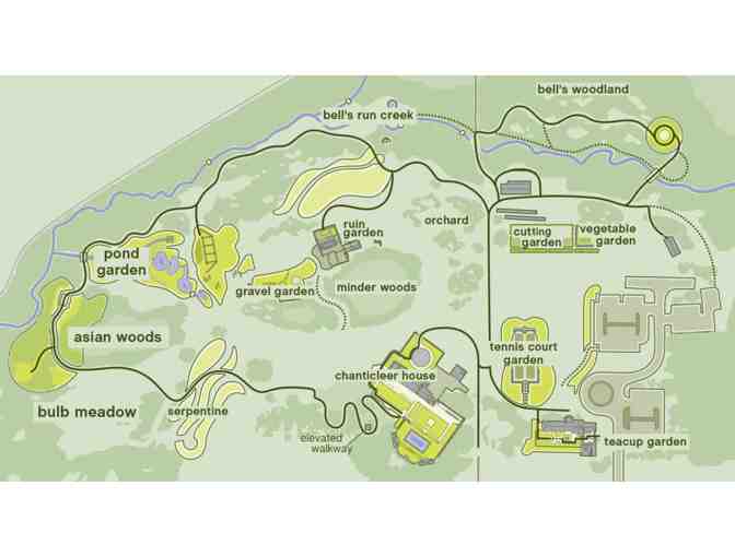 2 Admission Tickets to Chanticleer a Pleasure Garden