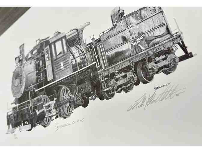 Original industrial print Frederick W. Bartlett - Strasburg Railroad