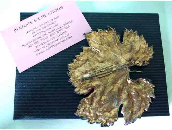 Brooch - Grape Leaf