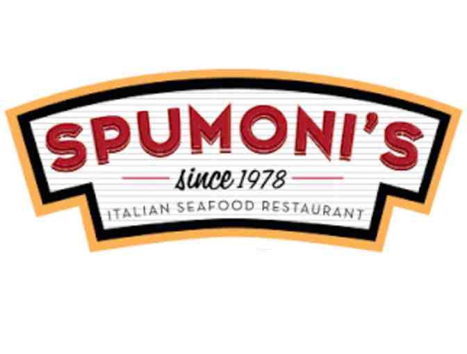 SPUMONI'S ITALIAN SEAFOOD RESTAURANT "SPUMONI DOUGH" GIFT CARD - Photo 1